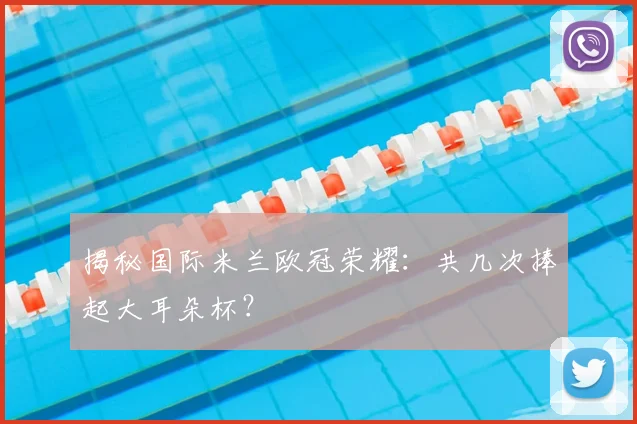 揭秘国际米兰欧冠荣耀：共几次捧起大耳朵杯？